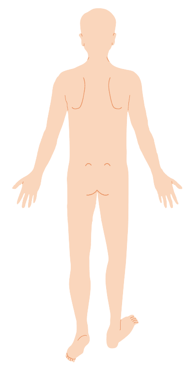 いたみや違和感を感じる部位
