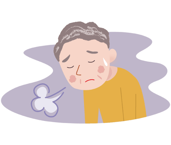 中年男性が落ち込んでいるイラスト