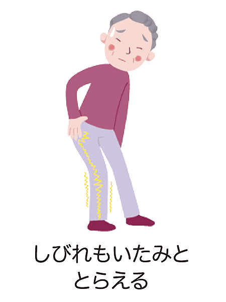 イラスト:しびれや異常感覚も、「いたみ」ととらえる