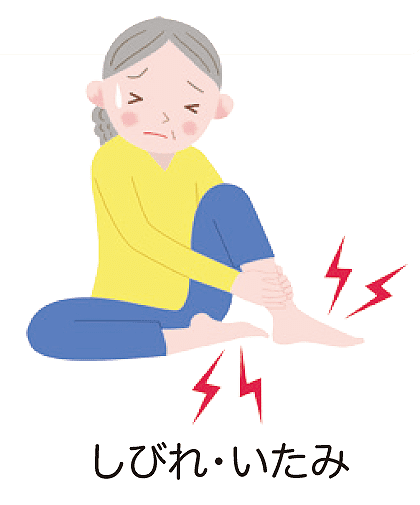 イラスト:しびれ、いたみ