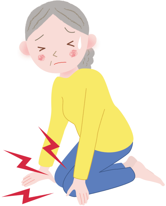 正座でいたみを覚える女性