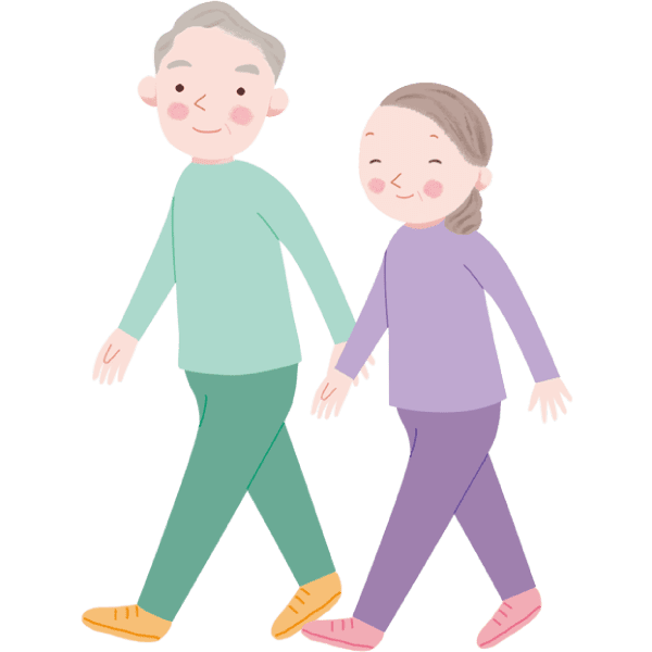 運動している様子